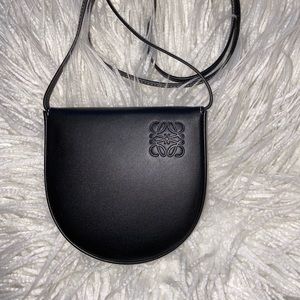 Loewe Black Small Heel Pouch